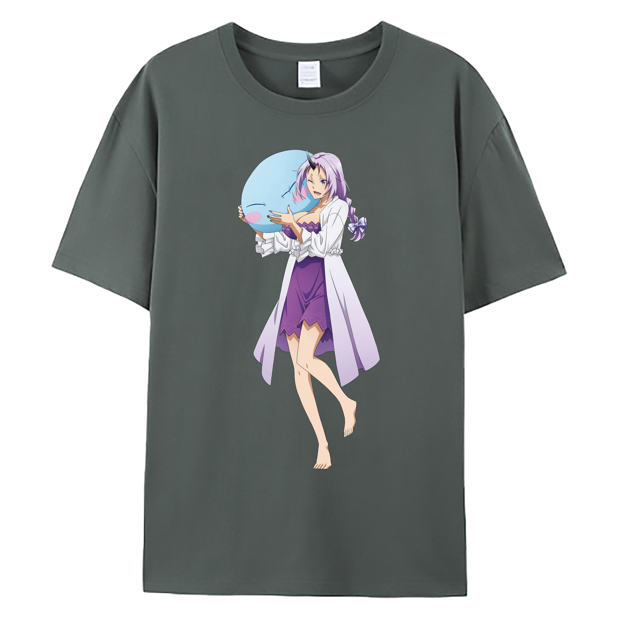 （画像用） 転スラ Regarding Reincarnated to Slime 綿100％ メンズ半袖Tシャツ｜肌触りやわらか＆通気性